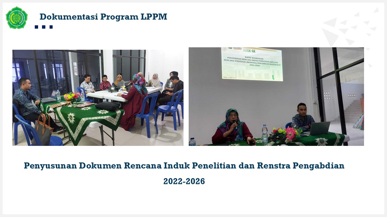 Penyusunan Dokumen Rencana Induk Penelitian dan Renstra Pengabdian 2022-2026